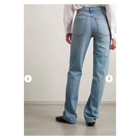 THE ROW Carlton High Rise Straight Leg Jeans Medium Wash Blue Size 8 NWT - Picture 7 of 13